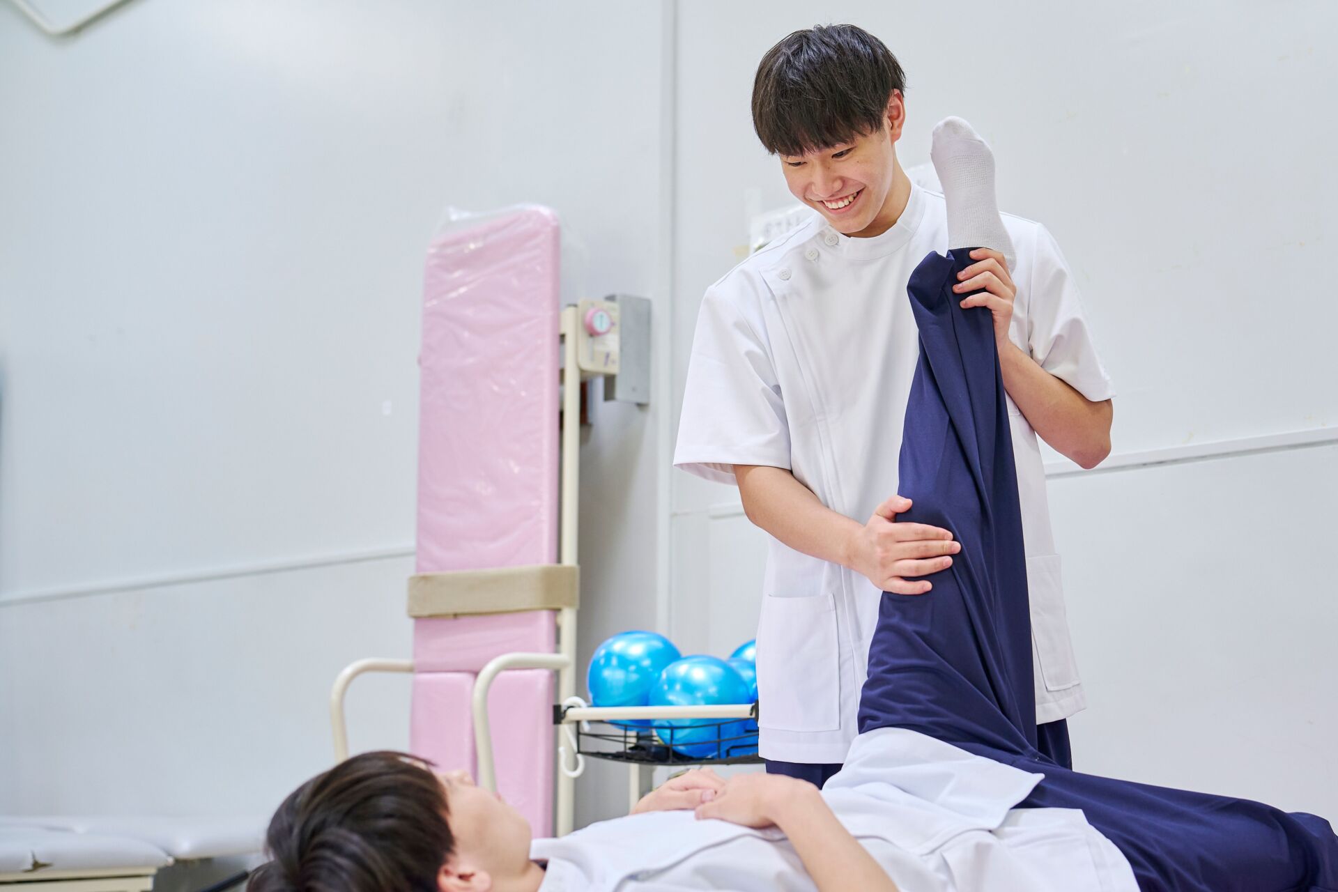 理学療法学科の実習風景
